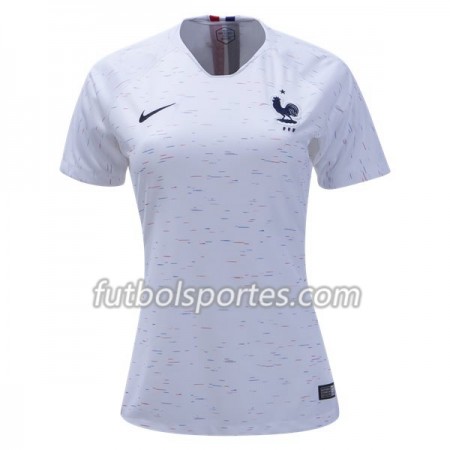 Camisetas Francia Mujer Segunda Equipacion Mundial 2018